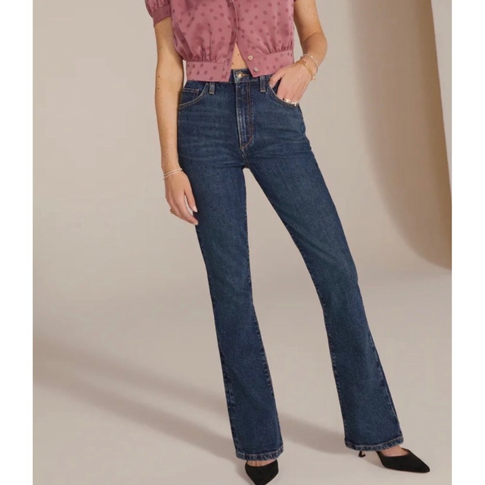 Favorite Daughter Valentina Shortie Woodside High Rise Bootcut Jeans 27 Petite